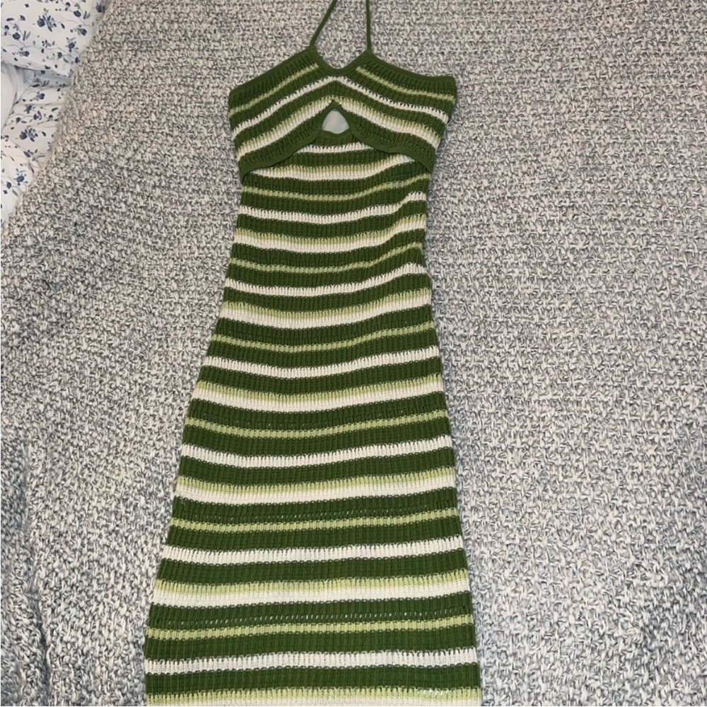 Crochet midi dress